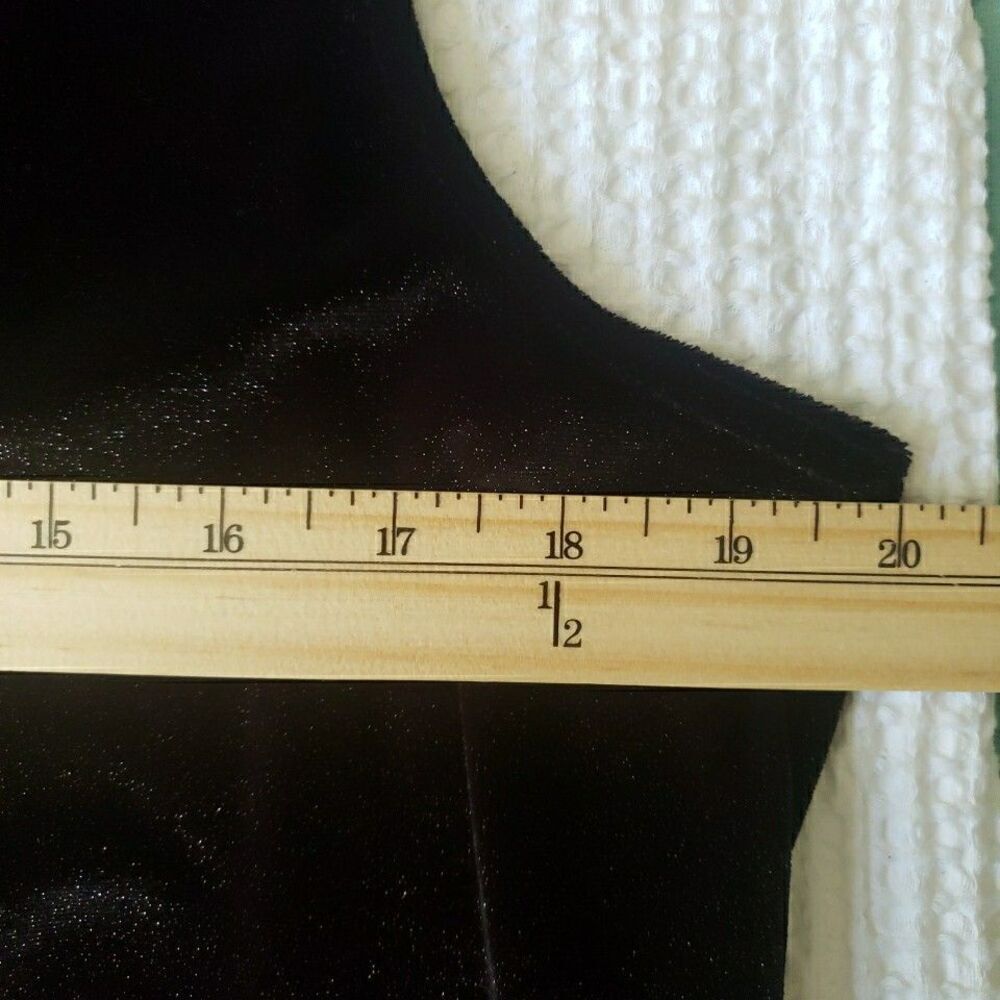 Vintage Studio Black Sparkle Sleeveless Tank Pull-on Made in USA Women's Size L - Picture 9 of 9